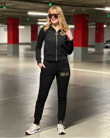 Mikina dámská Versace Jeans Couture s kapucí